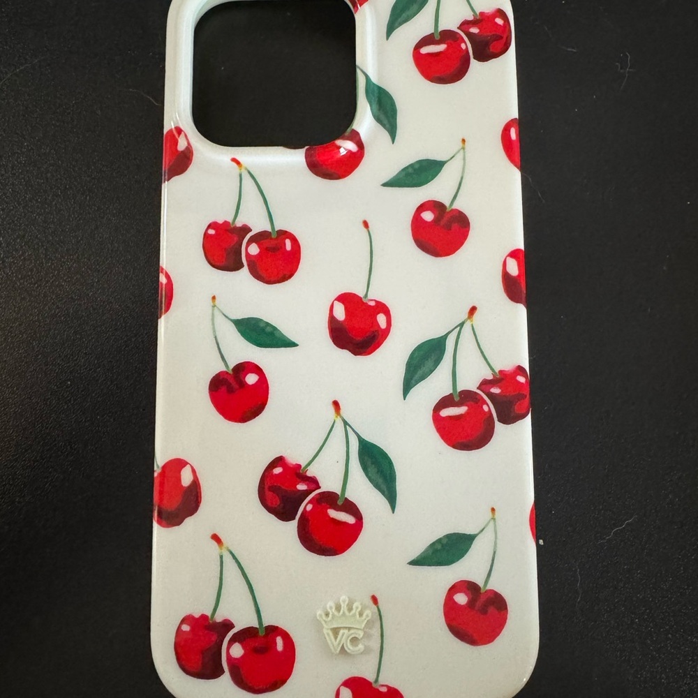 White and Red Cherry Pattern Smartphone Case